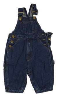 Tmavomodré laclové rifle 