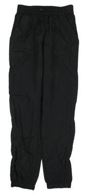 Čierne šušťákové cuff nohavice H&M