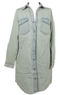 Nové - Dámska svetlomodrá rifľová blúzková á tunika H&M