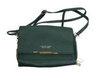 Dámská tmavozelená koženková crossbody kabelka Forever Lovely