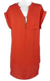 Dámská jahodová halenková tunika Peacocks 