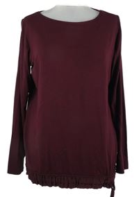 Dámské vínové triko S. Oliver 