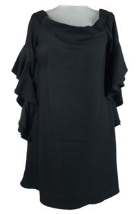 Dámská černá tunika s lodičkovým výstřihem River Island 
