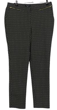 Dámske čierno-béžové vzorované nohavice New Look