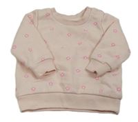 Svetloružová kvetinová mikina zn. Primark