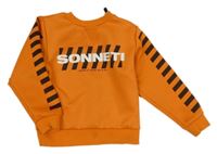 Oranžová športová mikina s logom Sonneti