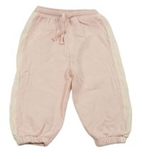 Ružovo-béžové tepláky Next