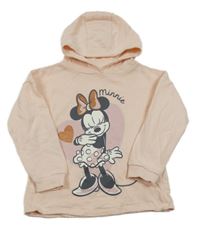 Světlerůžová mikina s Minnie a kapucí George