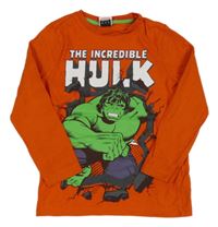 Oranžové triko s Hulkem Marvel