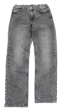 Sivé melírované bootcut rifle H&M