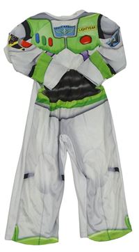 Kostým - Bílo-zelený overal - Buzz rakeťák Disney