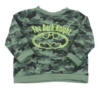 Kaki-čierna army mikina s Batmanem