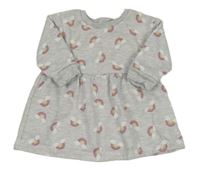 Šedé teplákové šaty s duhami Primark