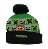 Zeleno-čierna čapica s Minecraft a brmbolcom Primark