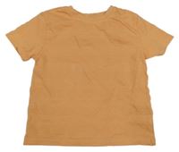 Marhuľové tričko s žebrováním Primark