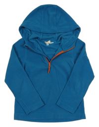 Modrá fleecová funkčná mikina s kapucňou Mountain Warehouse