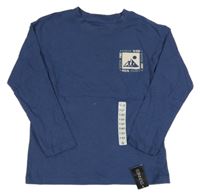 Nové - Tmavomodré triko s potiskem Dunnes