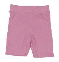 Ružové rebrované elastické kraťasy Primark