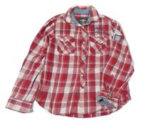 Červeno-modro-bílá kostkovaná košileH&M