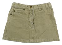 Béžová menšestrová sukňa H&M