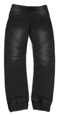 Tmavosivé teplákové cuff rifle Yigga
