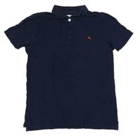 Tmavomodré polo tričko zn. H&M