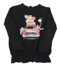 Čierna mikina s autom a kufry Mayoral