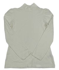 Biele tričko s rolákom Dunnes