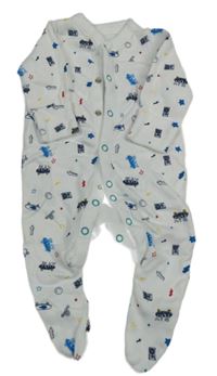 Bílý overal s kazetami Mothercare