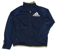 Tmavomodrá prepínaci športová mikina s logom Adidas