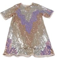 Barevné slavnostní flitrové šaty H&M