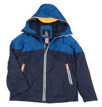 Tmavomodro-petrolejová funkčná jarná bunda s kapucňou Decathlon