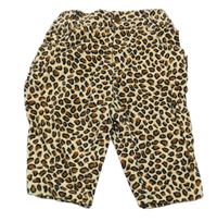 Béžovo-hnedo-čierne zamatové menšestrové nohavice Debenhams