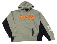 Béžovo-černá mikina Nerf s kapucí C&A