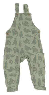 Světlekhaki teplákové lacláče s dinosaury F&F