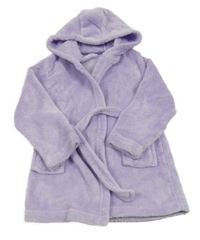 Lila chlupatý  župan s kapucí Matalan 