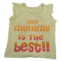 Žlutý top s nápisem Matalan 