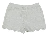Bílé krajkové kraťasy Y.d. 
