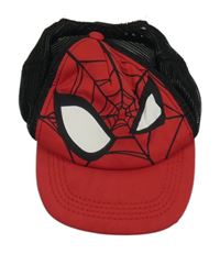Červeno-čierna šiltovka so Spider-manem