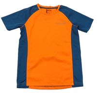 Kriklavoě oranžovo-petrolejové funkčné športové tričko s logom Dare 2B