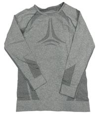 Sivé melírované funkčné tričko crivit