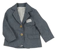 Modré melírované sako