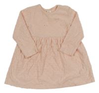 Broskvové 3D bodkovaná é šaty H&M