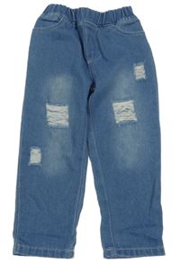 Modré rifle s vyšúchaním