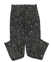 Tmavosivé skvrnité legíny s hviezdičkami M&S