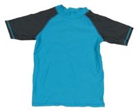 Tyrkysovo-tmavošedé UV tričko alive