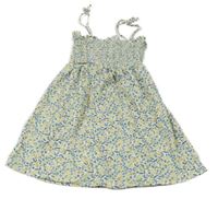 Biele letné šaty s citrony