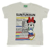 Bílé tričko s Minnie Benetton