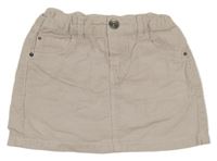 Světlepudrová menšestrová sukňa Zara