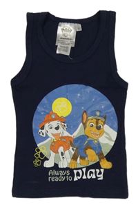 Tmavomodré tílko s PAW PATROL - Chase a Marshall nickelodeon